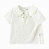 Balabala Toddler Girl Explore Style Lapel Short Sleeve T-Shirt Store
