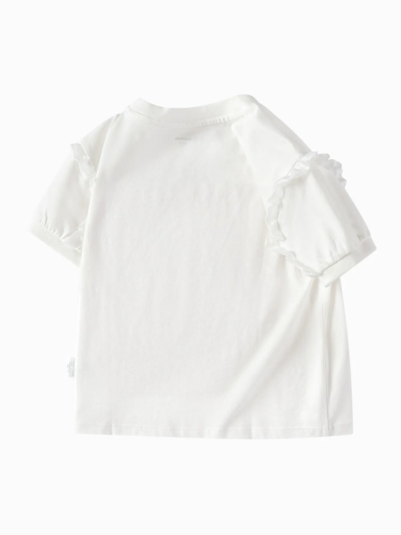 Balabala Toddler Girl Explore Style Round V-Neck Short Sleeve T-Shirt Flash Sale