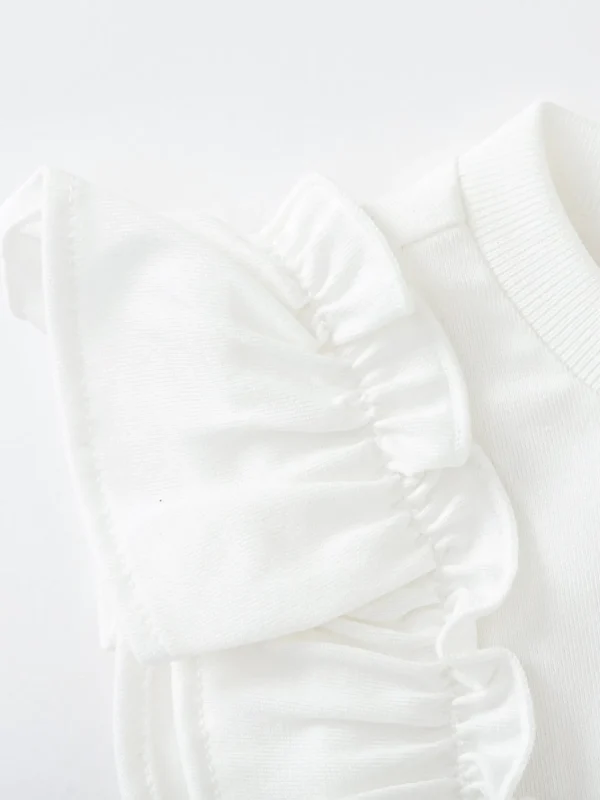 Balabala Toddler Girl Explore Style Round V-Neck Short Sleeve T-Shirt Online