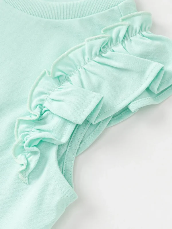Balabala Toddler Girl Explore Style Round V-Neck Short Sleeve T-Shirt Online