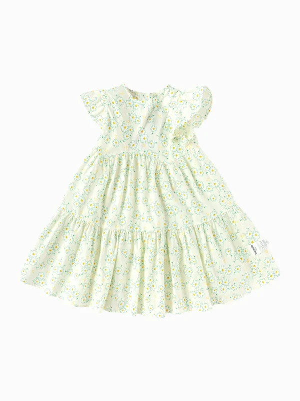 Balabala Toddler Girl Explore Style Woven One-Piece Dress Outlet