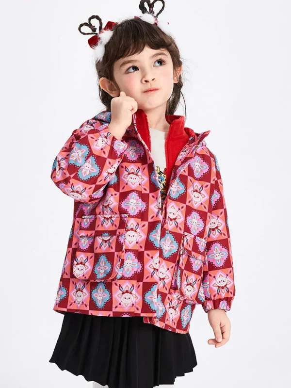 Balabala Toddler Girl Full Print Woven Jumper 2-8 Years Best Sale