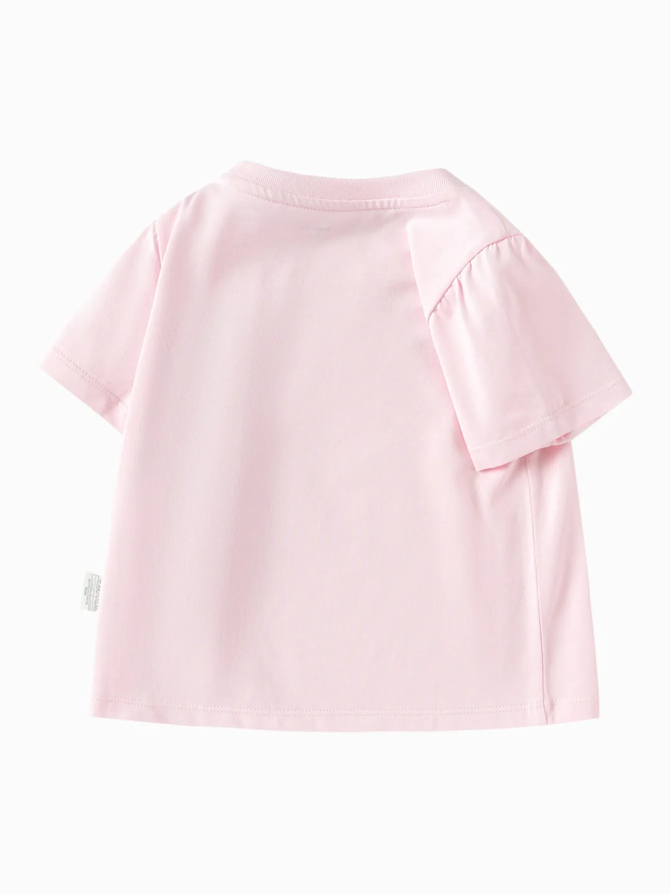 Balabala Toddler Girl Have Fun Style Round V-Neck Short Sleeve T-Shirt Best Sale