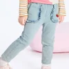 Balabala Toddler Girl High Stretchy Textured Jeans 2-8 Years Online