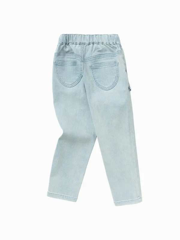 Balabala Toddler Girl High Stretchy Textured Jeans 2-8 Years Online