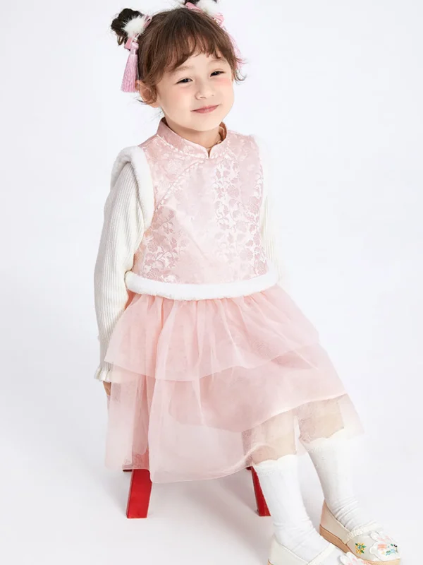 Balabala Toddler Girl Jacquard Woven Dress 2-8 Years Best Sale