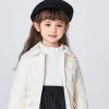 Balabala Toddler Girl Lapel All P Windproof Down Jacket Ivory Hot