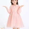 Balabala Toddler Girl Solid Color Woolen Dress 2-8 Years Store