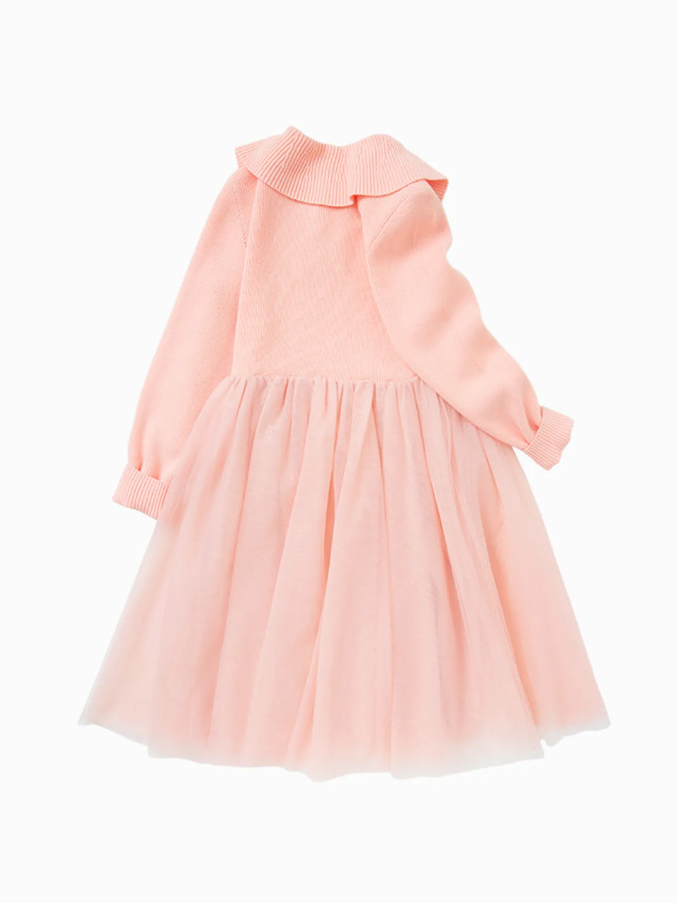 Balabala Toddler Girl Solid Color Woolen Dress 2-8 Years Store