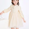 Balabala Toddler Girl Solid Color Woven Dress 2-8 Years Online
