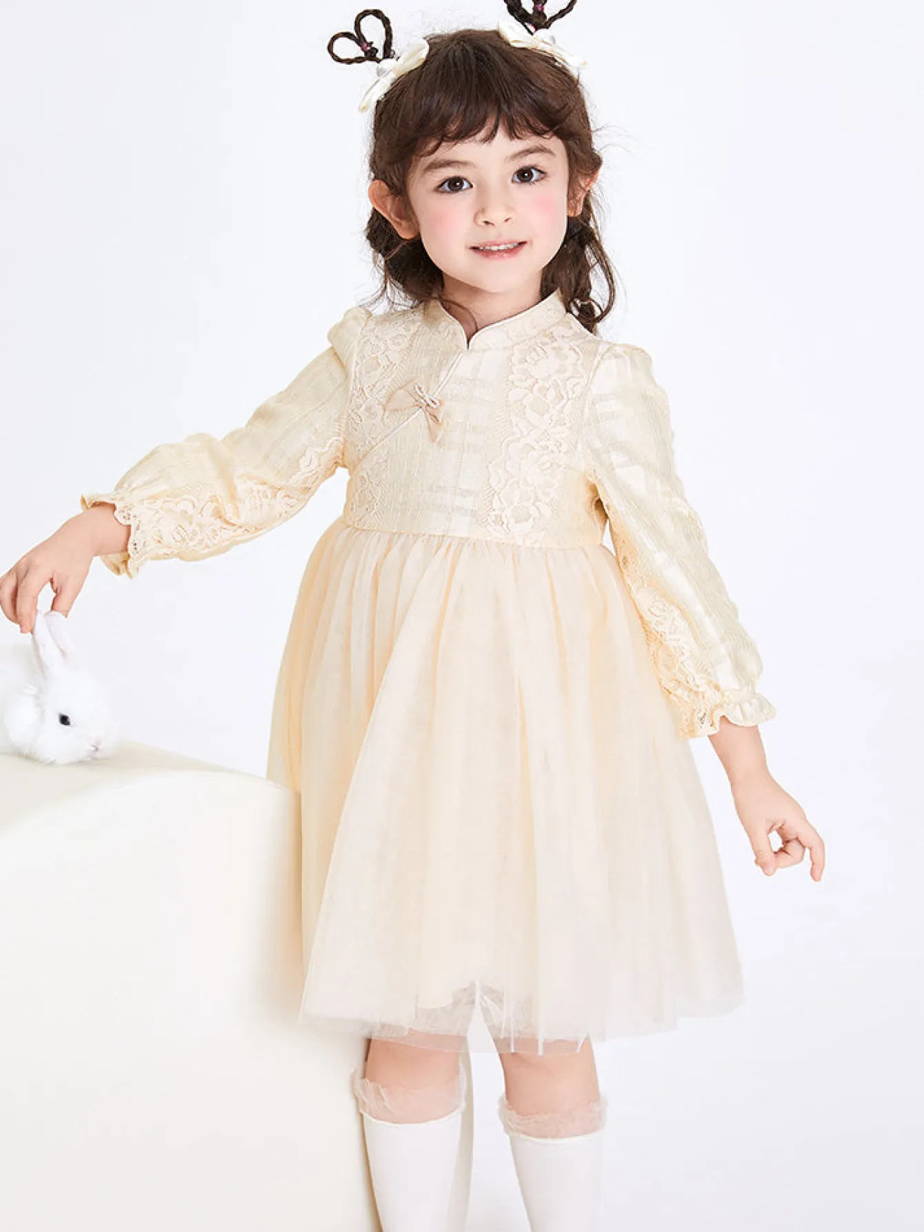 Balabala Toddler Girl Solid Color Woven Dress 2-8 Years Online