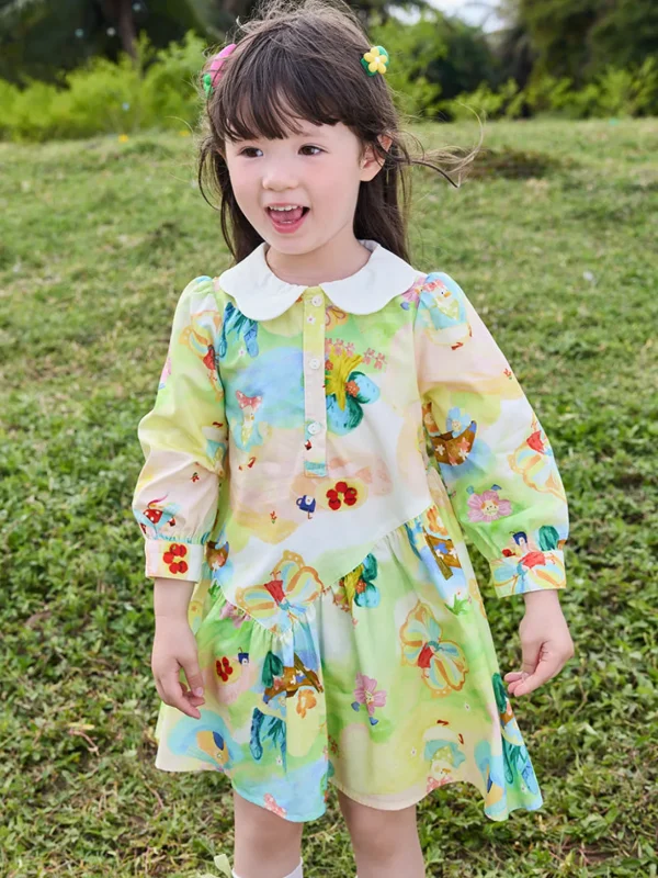 Balabala Toddler Girl Woven Dress 2-8 Years Cheap