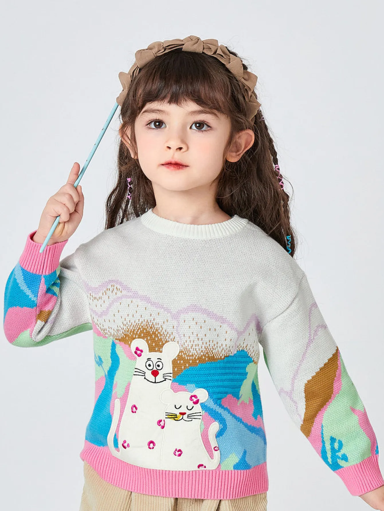 balabala_toddler_mountain_river_forest_jacquard_crew_neck_long_sleeve_sweater_1.webp Balabala Toddler Mountain River Forest Jacquard Crew Neck Long Sleeve Sweater Red Blue Hue Store