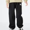 Balabala Toddler Multicolor Parent-Child Style Comfortable Trousers Black Cheap