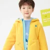 Balabala Toddler Octopus Print Hooded Long Sleeves Jacket Yellow White Hue Cheap