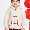 Balabala Toddler Unisex Claimond Veins Solid Color Woven Cotton Jacket 2-8 Years Cheap