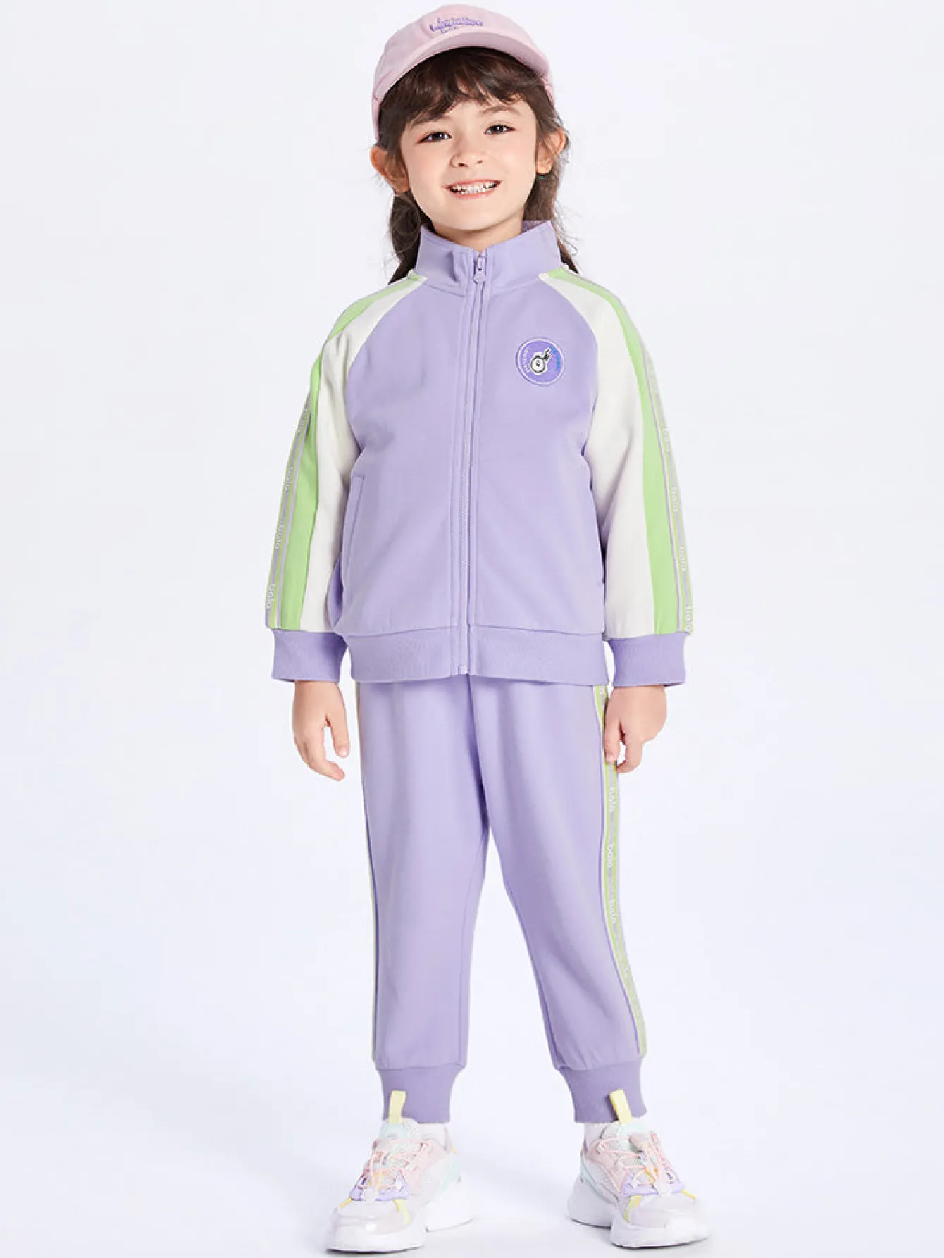 Balabala Toddler Unisex Contrast Colour Patchwork Long Sleeve Knitted Set 2-8 Years Discount