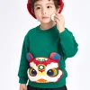 Balabala Toddler Unisex Lion Crew Neck Sweatshirt 2-8 Years Clearance