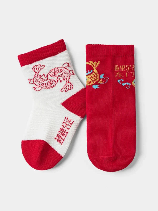 Balabala Toddler Unisex New Year Season Knitted Socks Online