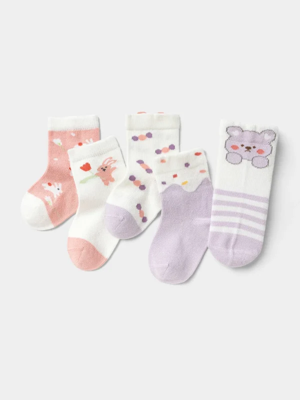 Balabala Toddler Unisex Spring Knitted Socks Flash Sale