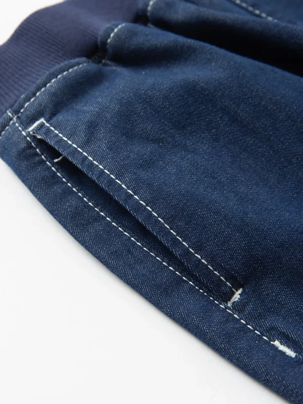 Balabala Toddler Unisex Stretchy Jeans 2-8 Years Denim Dark Blue Shop