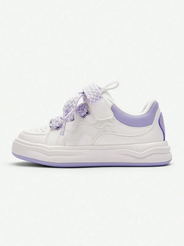 Balabala Tween Girls Spring And Autumn Comfortable Breathable Non-Slip Sole Kids Sneakers White Store