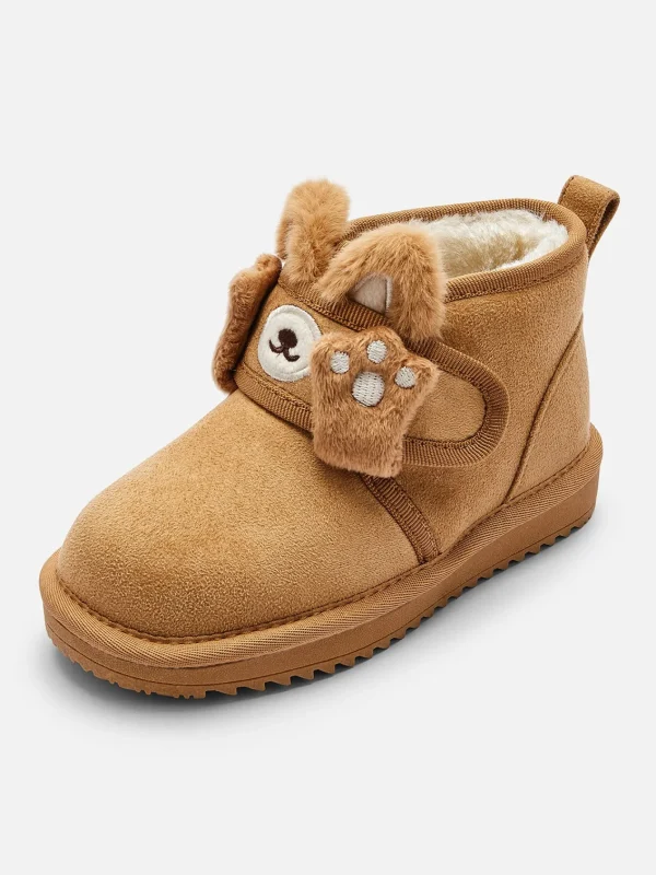 Balabala Unisex Baby and Toddler Water-Repellent Plush Velcro Snow Boots Cheap