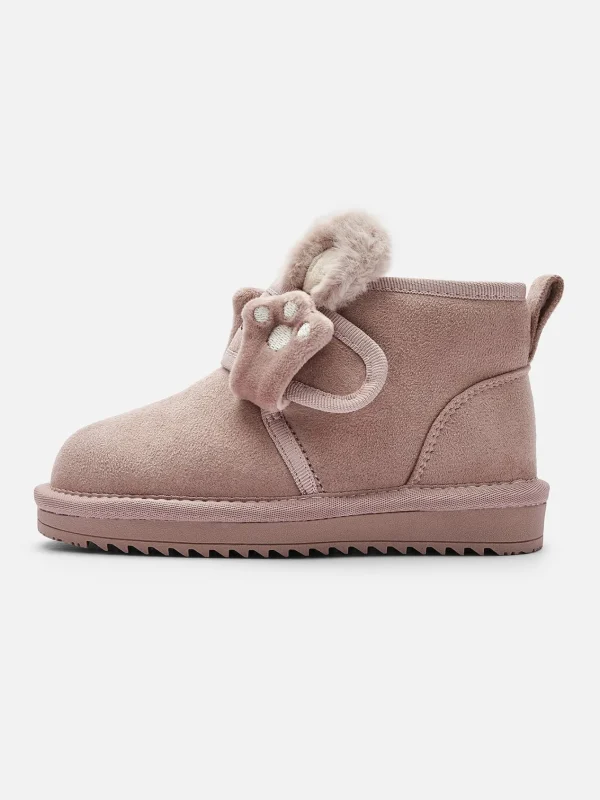 Balabala Unisex Baby and Toddler Water-Repellent Plush Velcro Snow Boots Cheap
