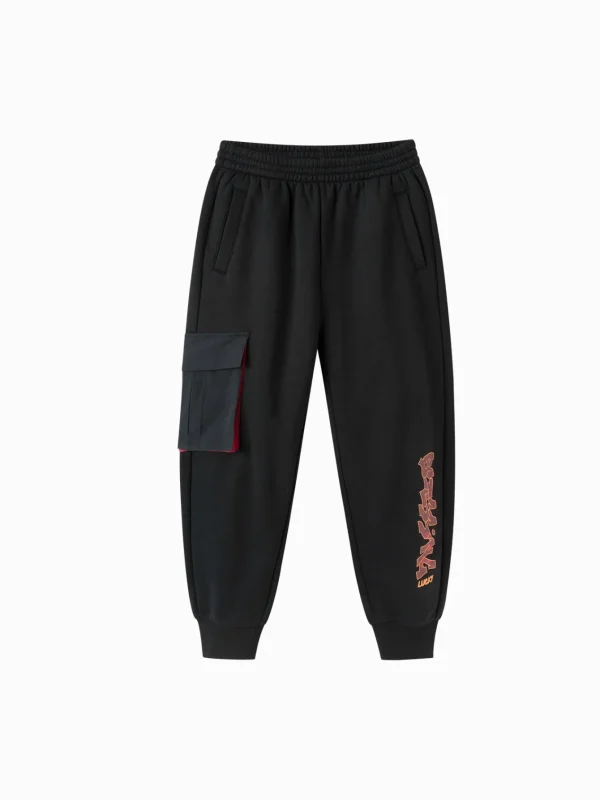 Balabala Barabara children's clothing boys pants 2025 new spring wear with baby sweat pants Black Cheap