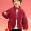 Balabala Barabara children's cotton clothing boys girls cotton jacket baby cotton clothing winter 2024 Wine Red Cheap
