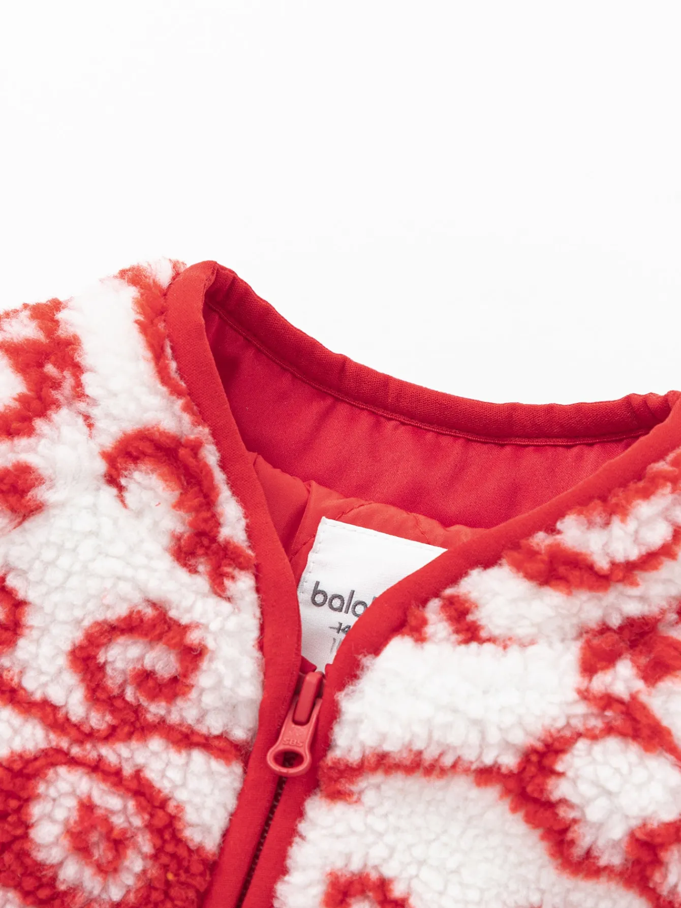 Balabala Barabara children's cotton clothing boys girls cotton jacket baby cotton clothing winter 2024 Red White Outlet