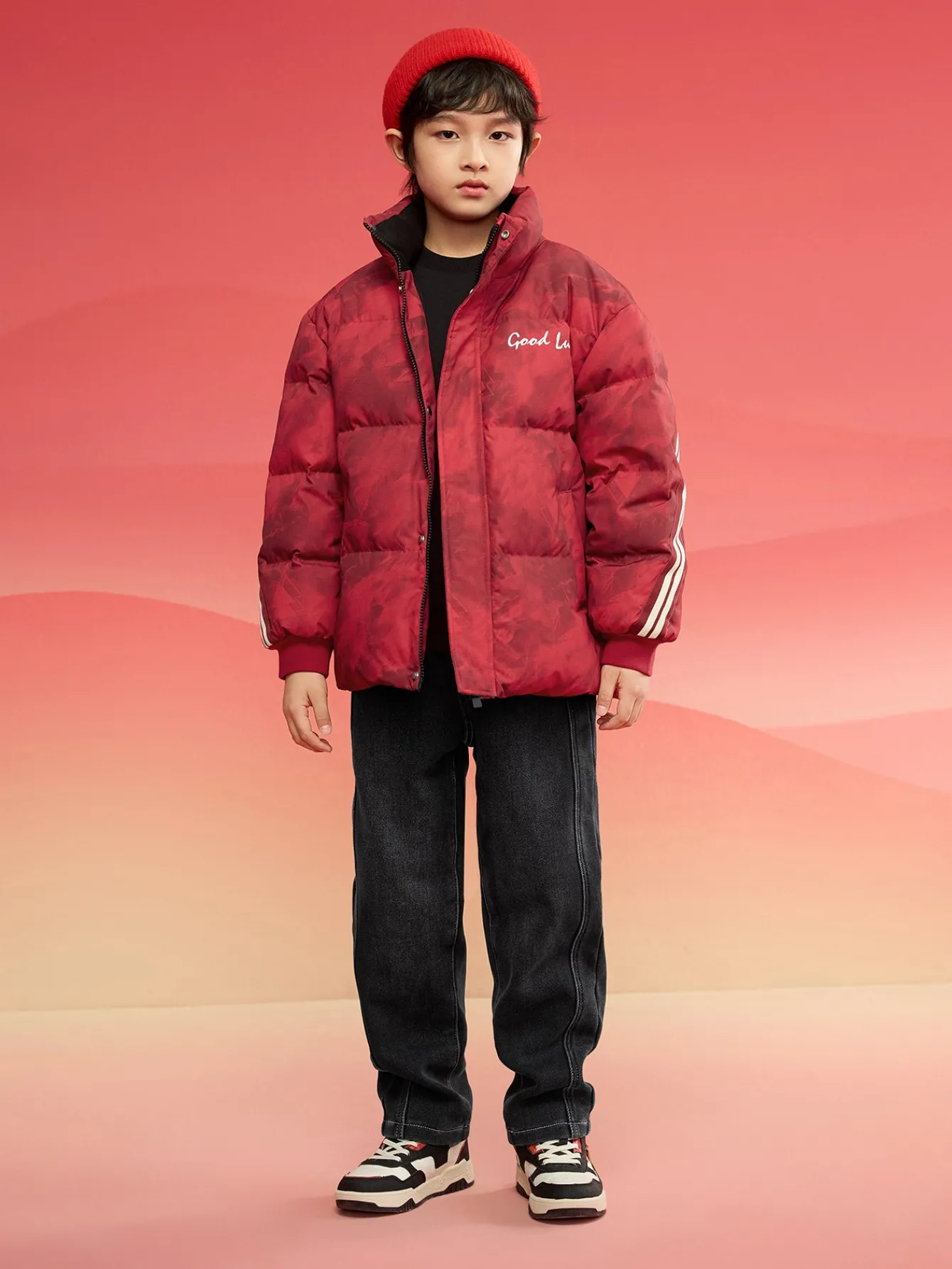 Balabala Barabara children's down jacket boys girls 2024 new baby winter clothing clothing parent-child Clearance