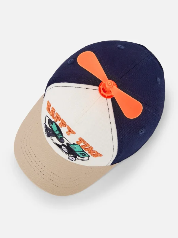 Balabala Barabara children's hats boys baseball cap delicate embroidery bamboo dragonfly decoration cute fun Coffee Store