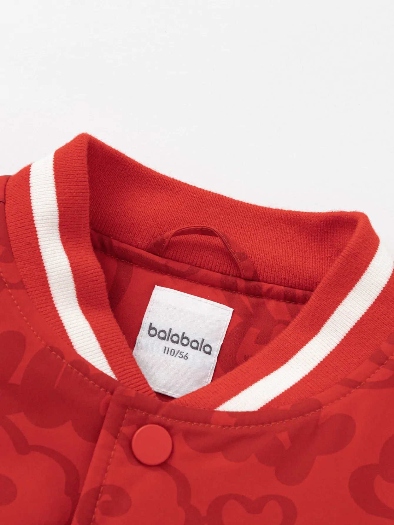 Balabala Barabara children's jackets boys cotton clothing 2025 new winter tops waterproof baseball suit Red Clearance