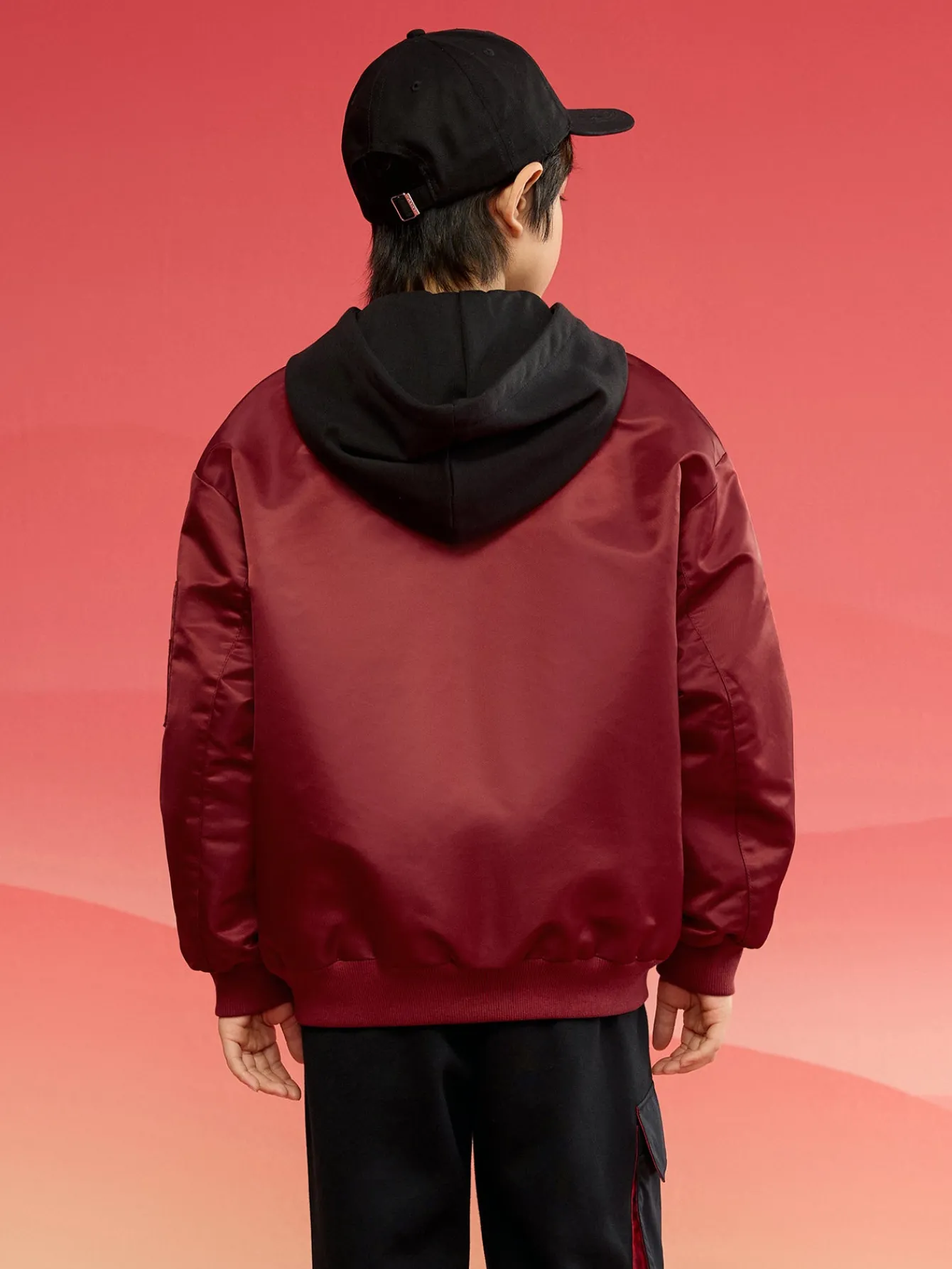 Balabala Barabara children's jackets boys cotton clothing 2025 new winter tops waterproof clothing flight suit Flash Sale