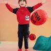 Balabala Barabara children's suit boy two-piece suit 2025 new spring fashion baby parent-child clothing Chinese Red Hot