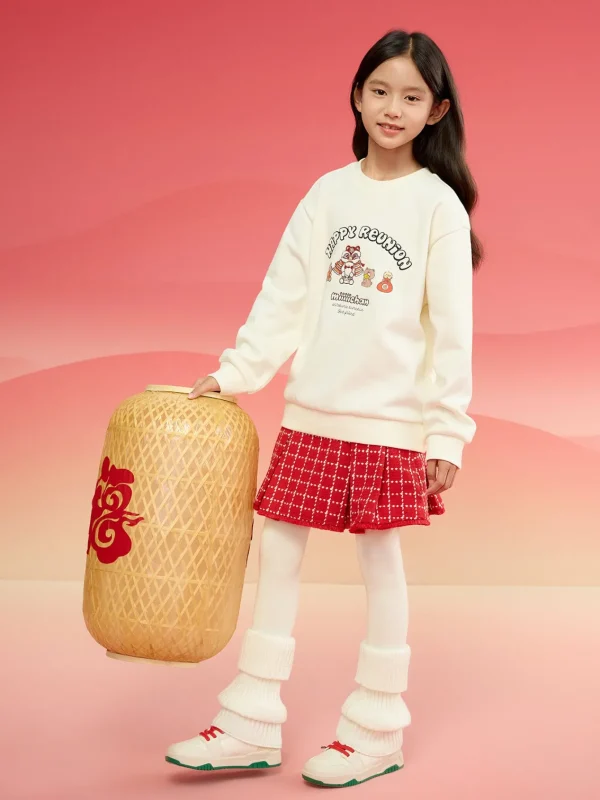Balabala Barabara children's sweater girls boys 2024 new fall and winter loose fashion tops Discount