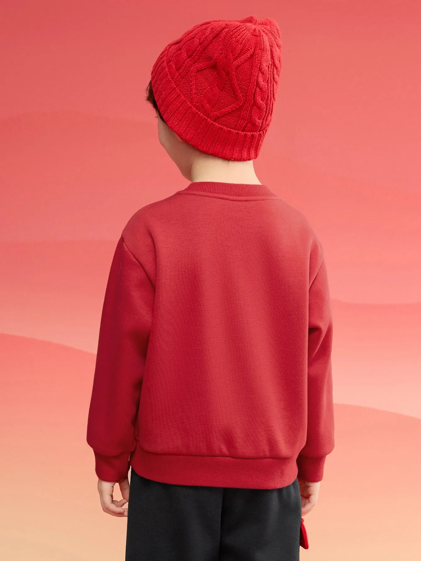 Balabala Barabara children's sweater girls boys 2024 new fall and winter loose fashion tops Discount