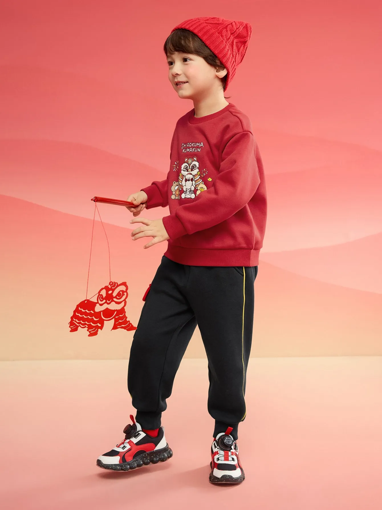 Balabala Barabara children's sweater girls boys 2024 new fall and winter loose fashion tops Discount