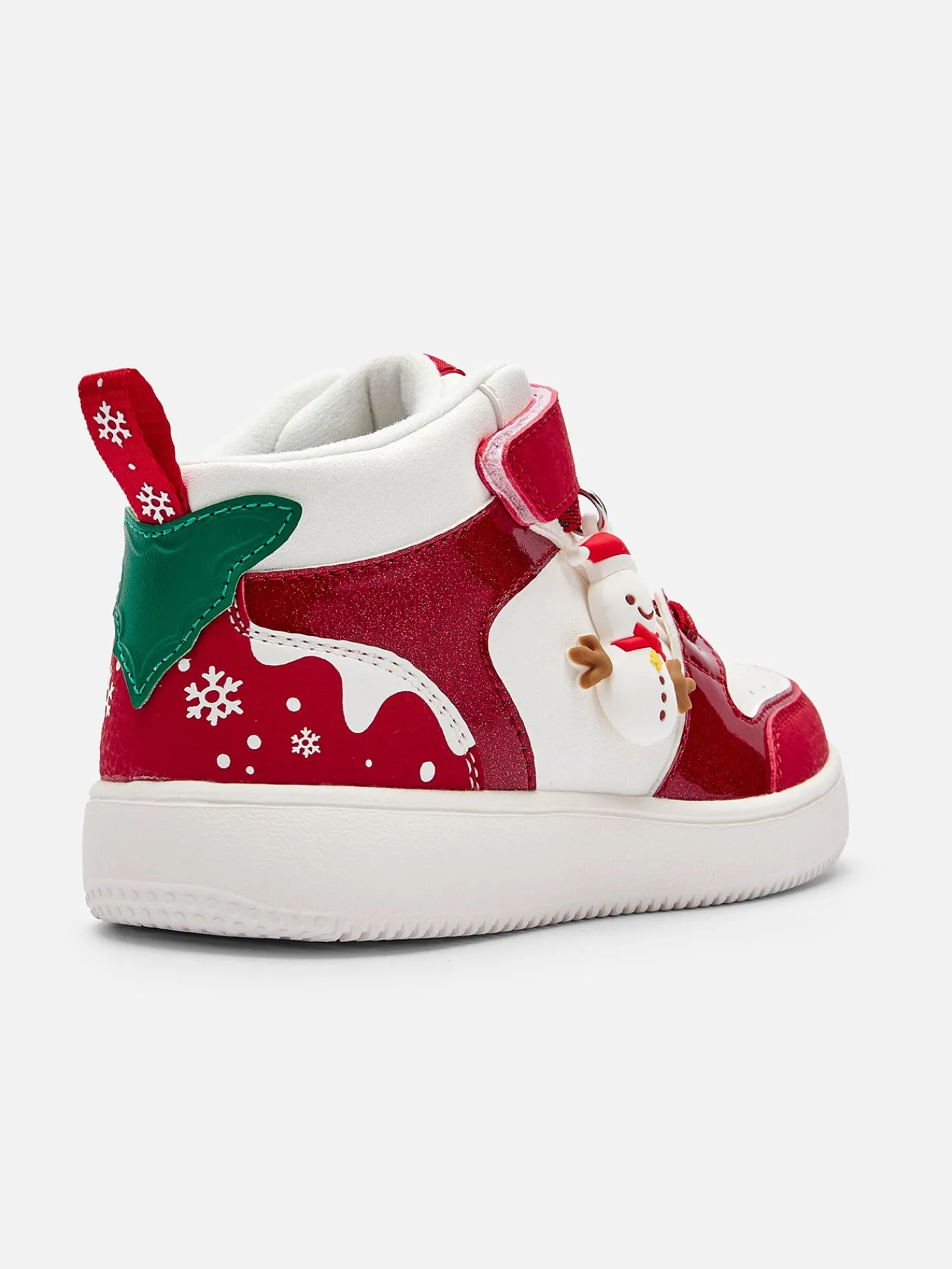 Balabala Barabara high-top board shoes girls sneakers small white shoes 2025 New Year White Red Cheap
