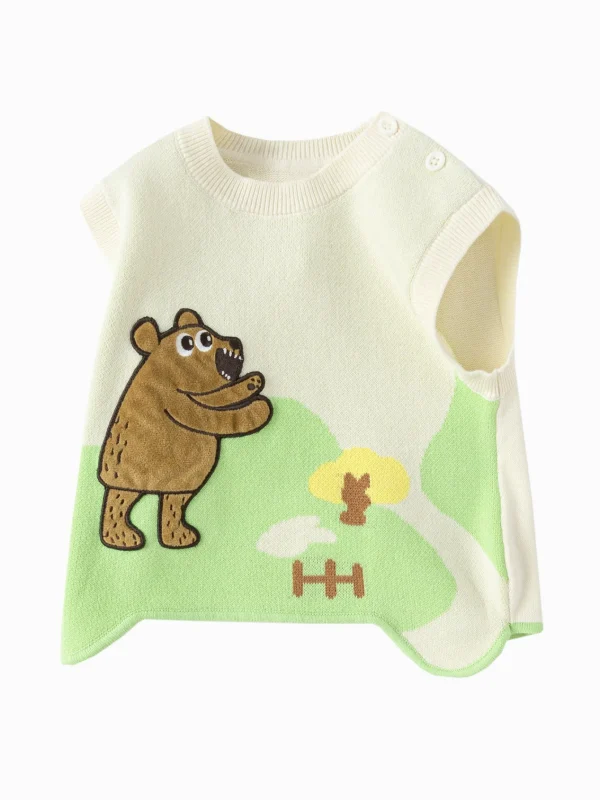 Balabala Boy Baby Clothes Animal Vest Green Hue Cheap