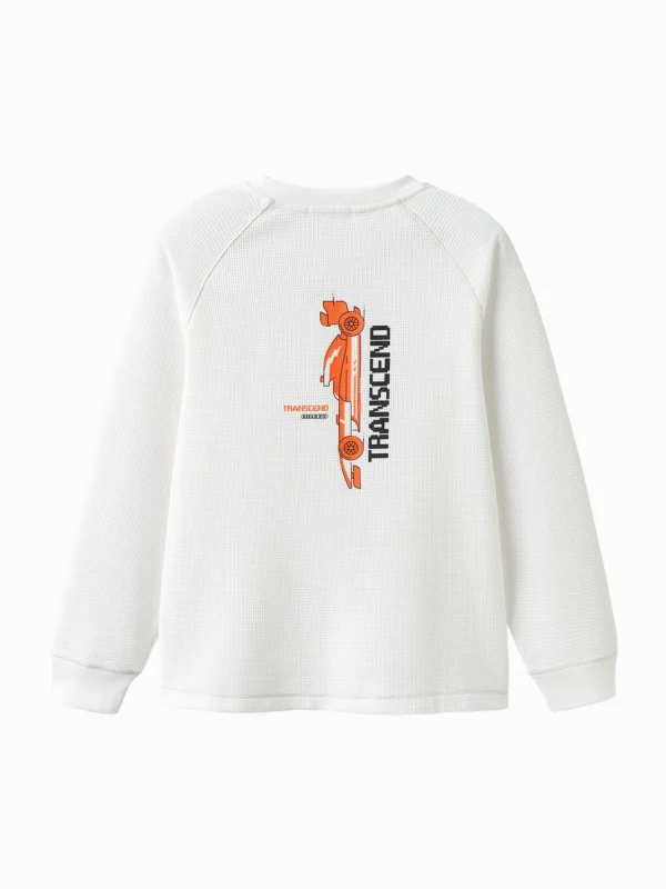 Balabala Boys' Patchwork Pocket Crew Neck Sweatshirt Online