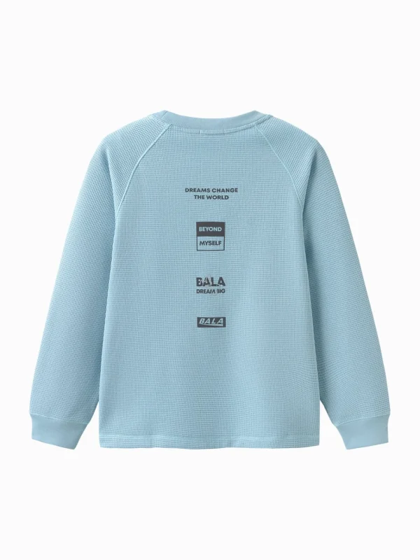 Balabala Boys' Patchwork Pocket Crew Neck Sweatshirt Online