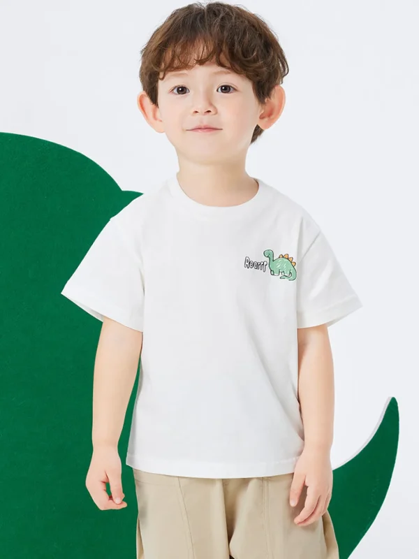 Balabala Cartoon print short-sleeved T-shirt 2-8 years Clearance