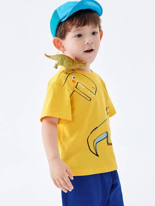 Balabala Cartoon print short-sleeved T-shirt 2-8 years Clearance