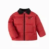 Balabala Cotton Jacket 2025 Spring New Boys' Toddlers's Woven Cotton Jacket Red Outlet