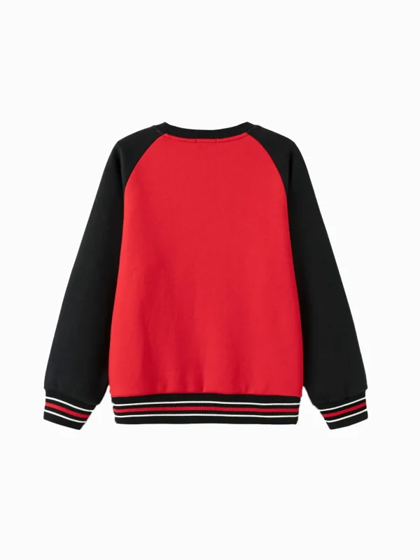 Balabala crew-neck sweater Black Red Discount