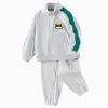 Balabala [Designer SICO] Boys' Set 2025 Spring New Two-Piece Campus Style Light Melange Gray Best Sale