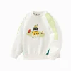 Balabala 【Designer SICO】Sweatshirt New Spring 2025 Toddler Boys Round Neck Sweatshirt Off-white Cheap