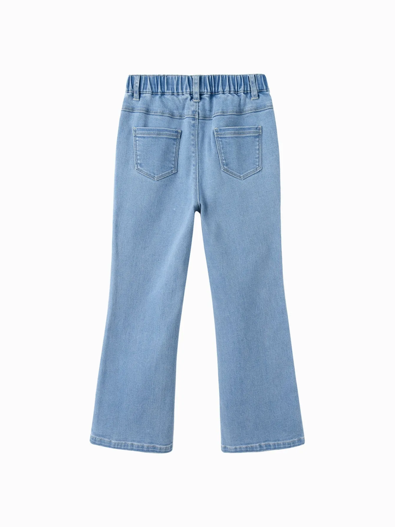 Balabala Girl Daily Life Solid Color Trousers Denim Pale Blue Fashion